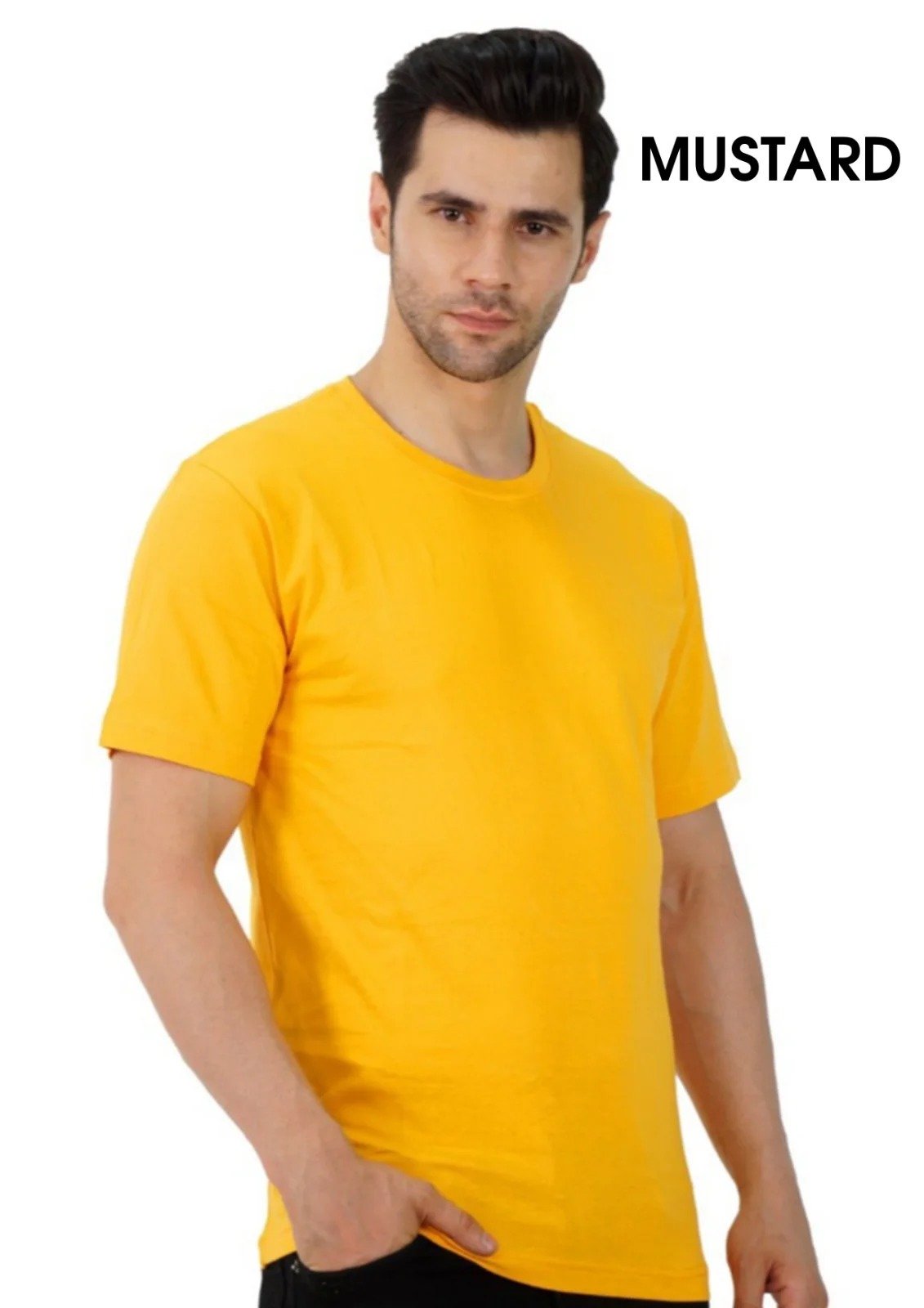 Round Neck Men's T-Shirts Biowash 180 GSM